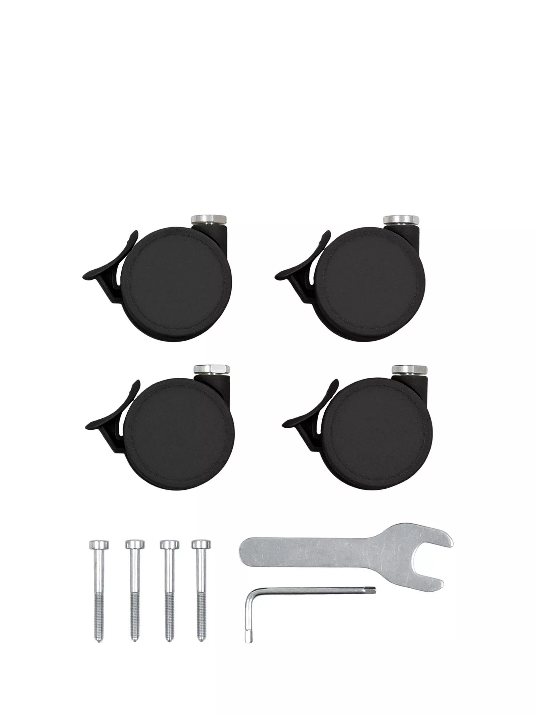 Stokke cot wheels set of 4 black, imported from the UK