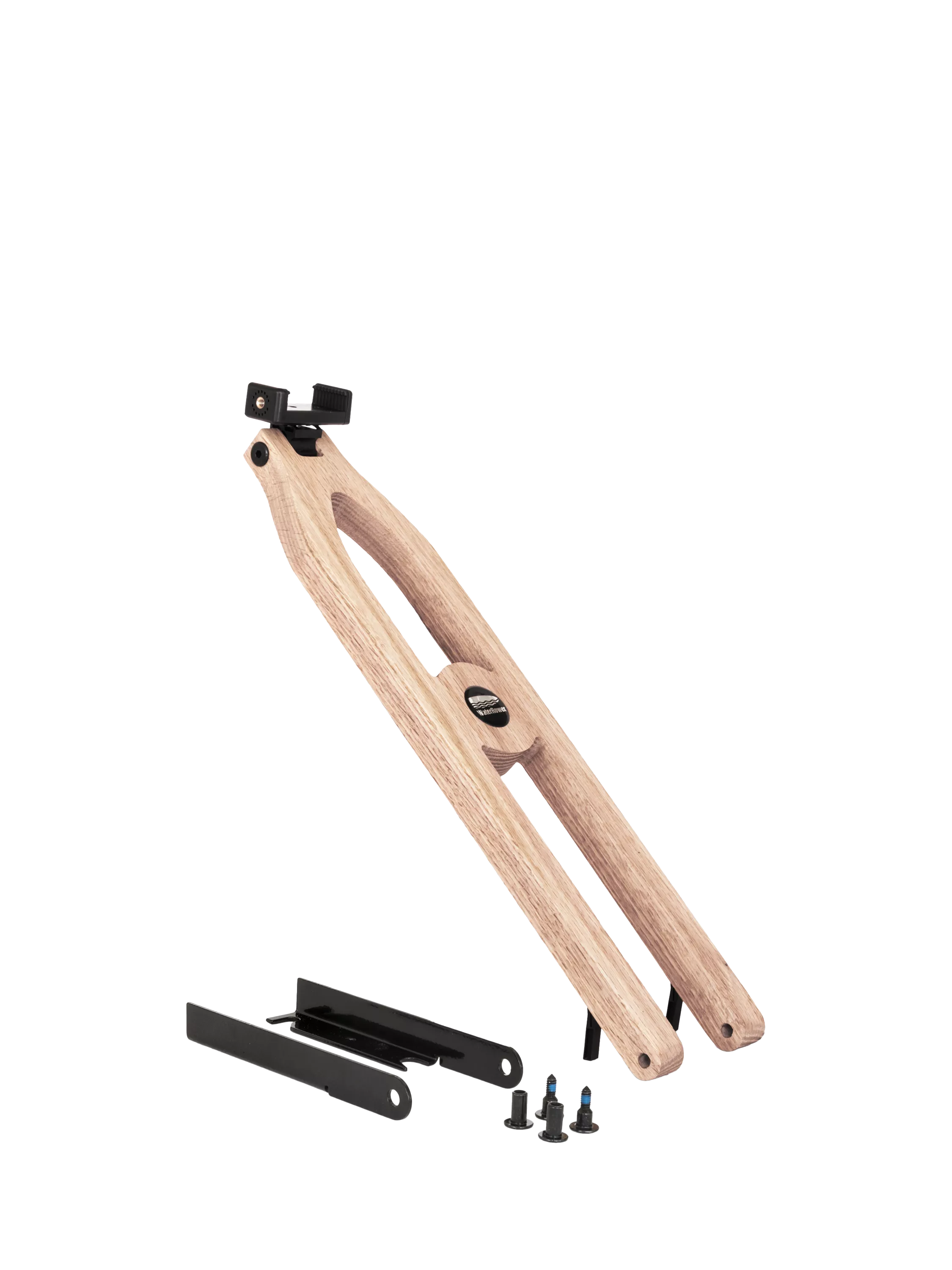 WaterRower vintage oak tablet arm for rowing machines - British product