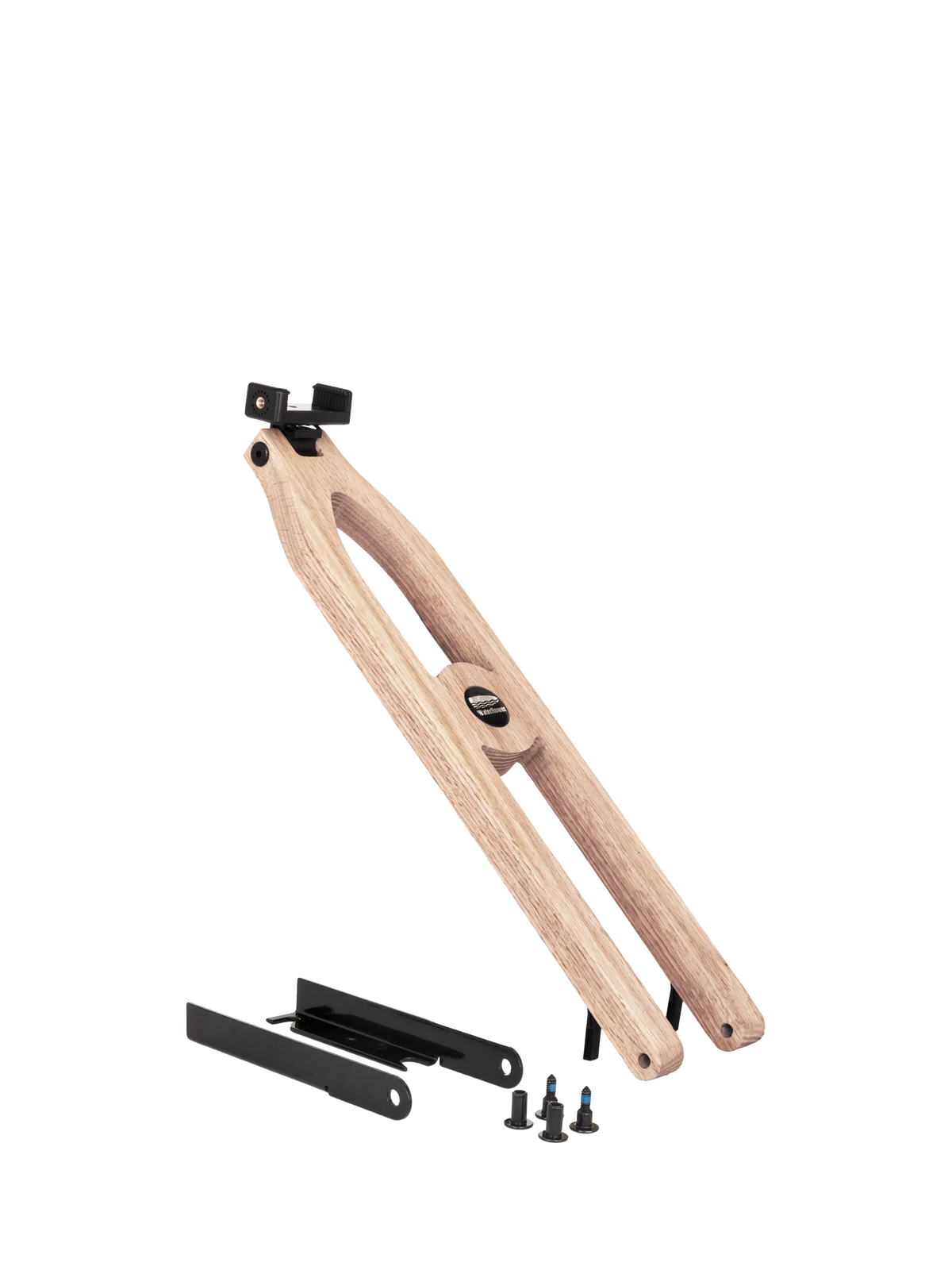 WaterRower vintage oak tablet arm for rowing machines - British product