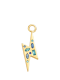 frkl crystal lightning bolt charm gold blue, UK version