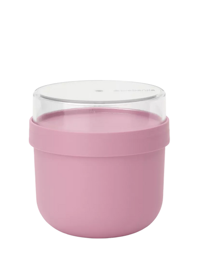 John Lewis Brabantia Make & Take Breakfast Bowl Lilac Pink 500ml- Buy online at McGrocer