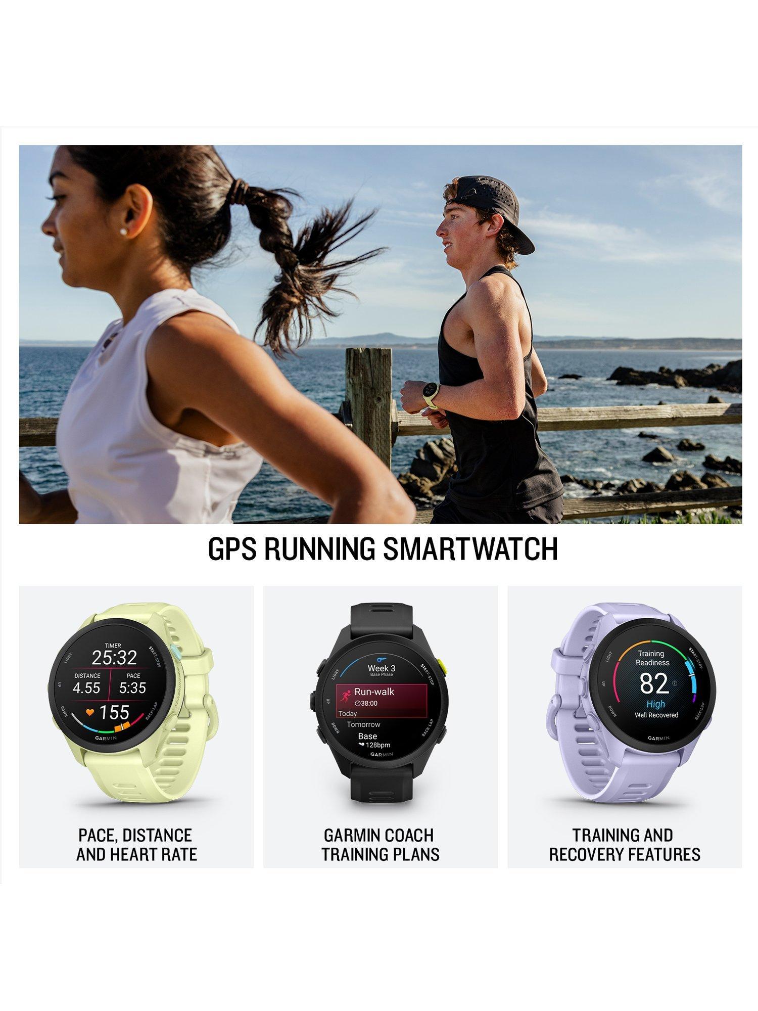 Garmin Forerunner 70 GPS running smartwatch black 42mm, UK version