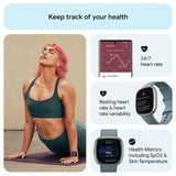 Fitbit smart watch Versa 4 Waterfall Blue 40mm, UK version