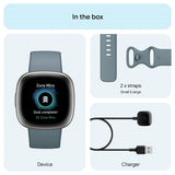 Fitbit smart watch Versa 4 Waterfall Blue 40mm, UK version