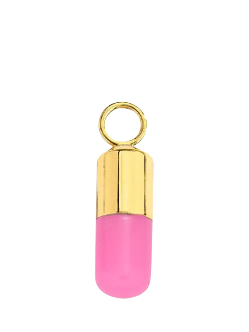 frkl. Chill Pill Charm gold pink - British product