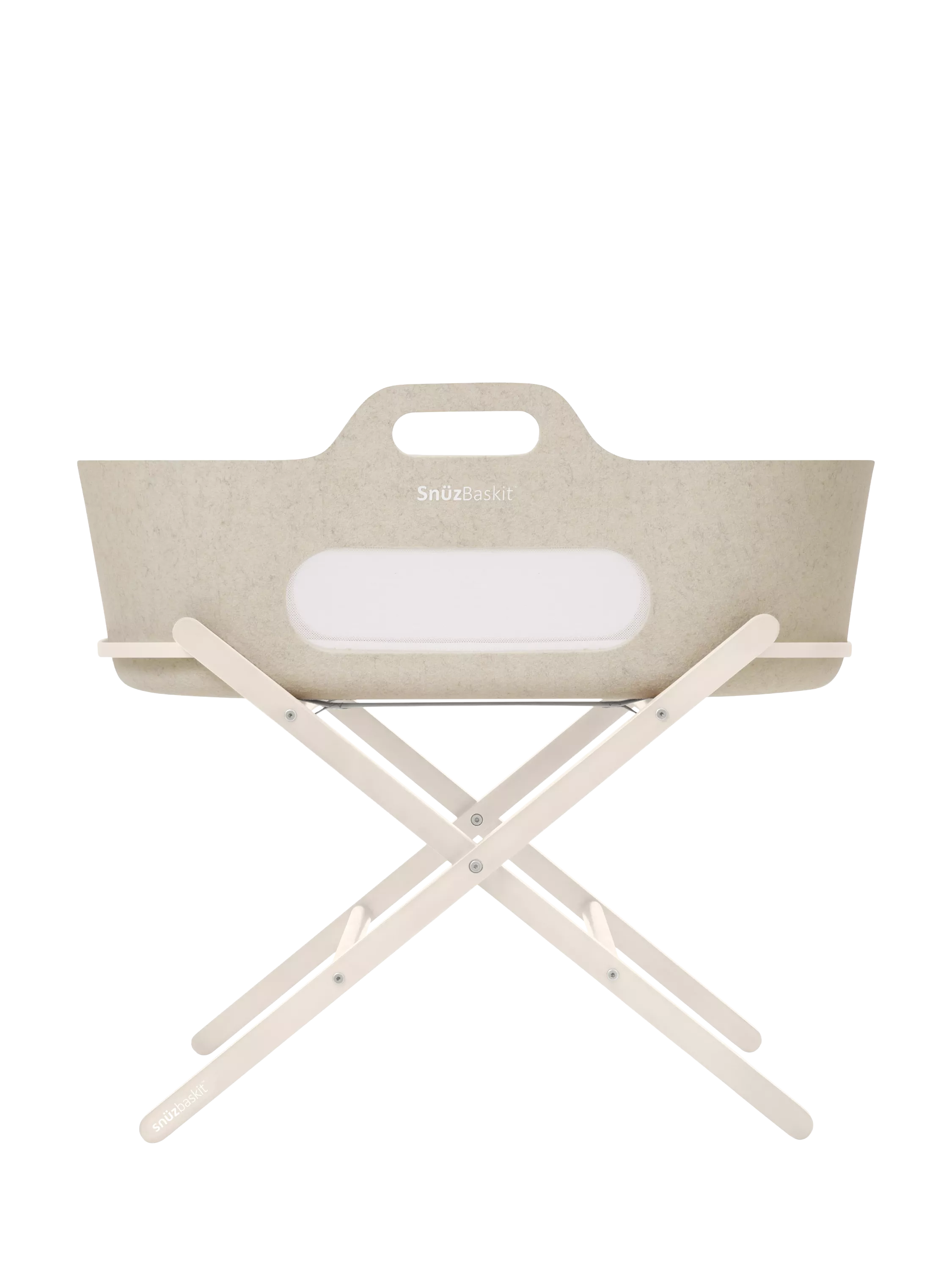 Snüz SnüzBaskit Moses Basket and Stand, Barley/Cashmere