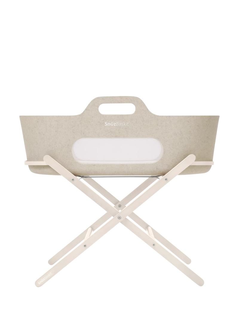 Snüz SnüzBaskit Moses Basket and Stand, Barley/Cashmere
