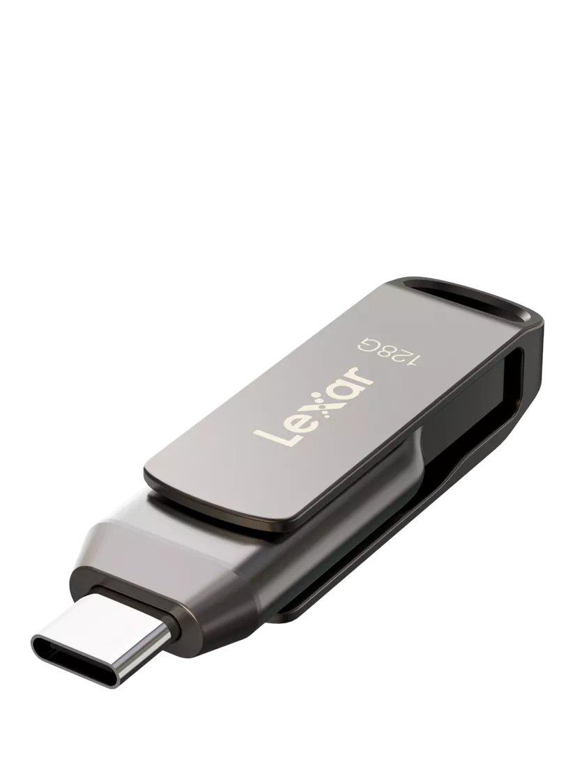 Lexar 128GB dual drive USB flash drive (British brand)