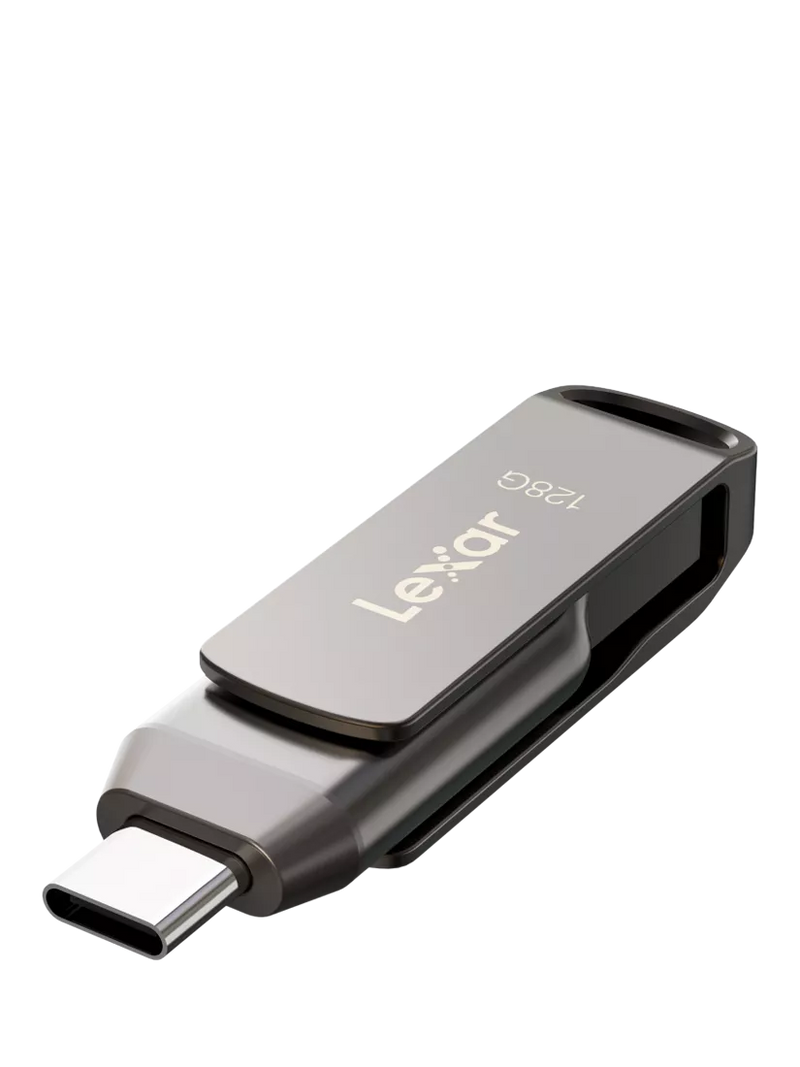 Lexar 128GB dual drive USB flash drive (British brand)