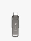 Lexar 128GB dual drive USB flash drive (British brand)