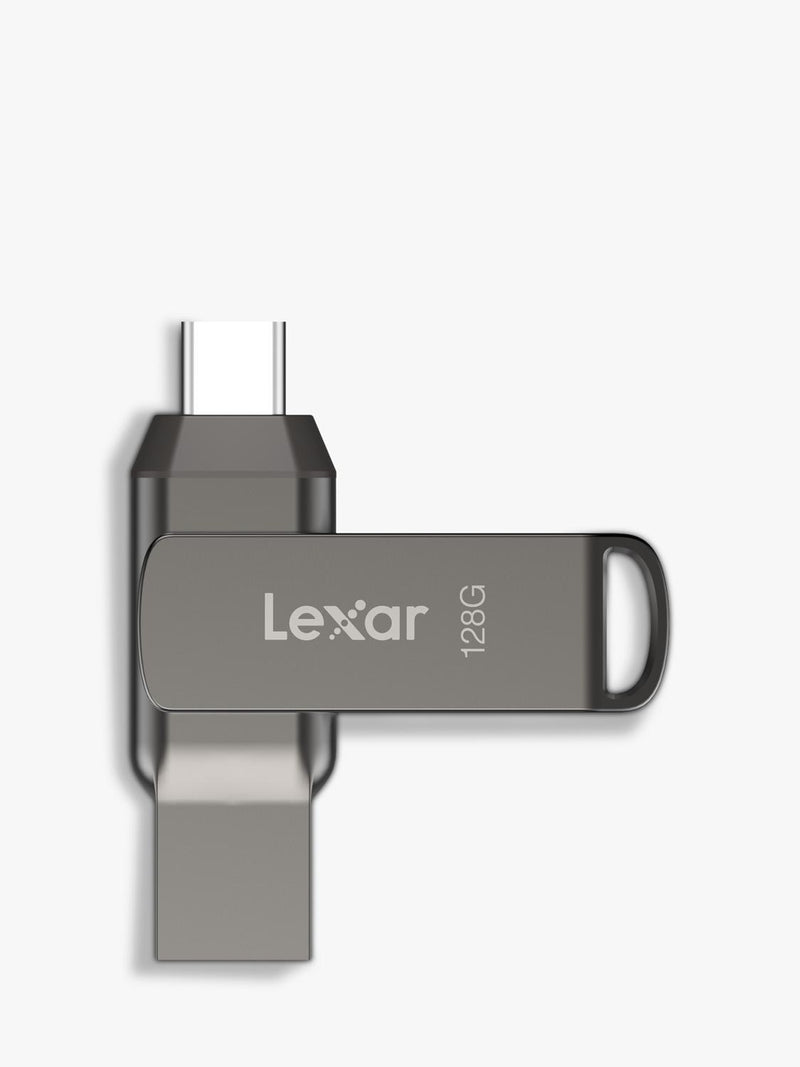 Lexar 128GB dual drive USB flash drive (British brand)