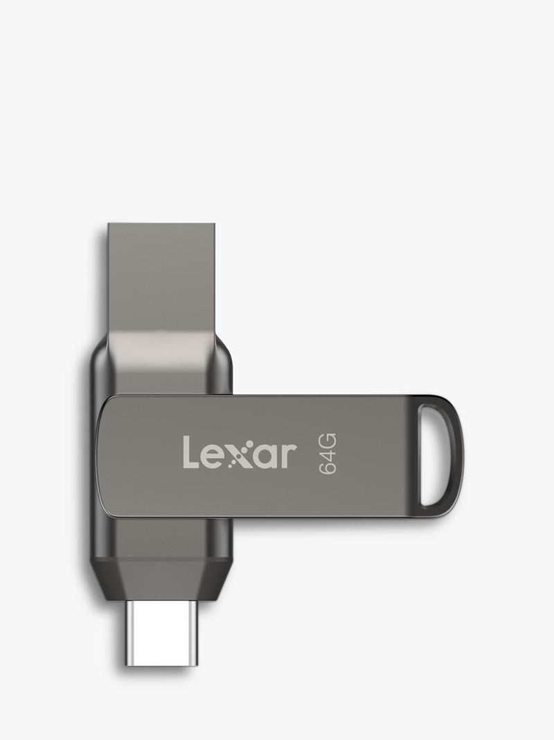 Lexar JumpDrive D400 64GB USB flash drive, imported from the UK