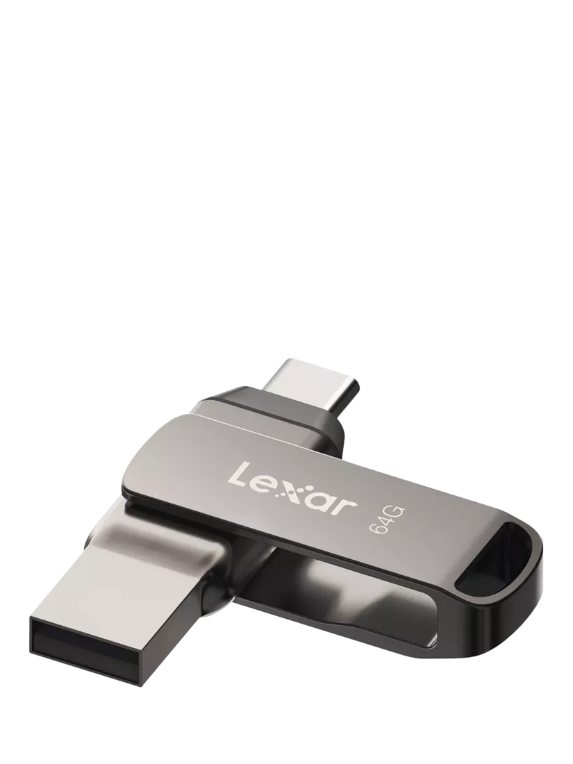 Lexar JumpDrive D400 64GB USB flash drive, imported from the UK