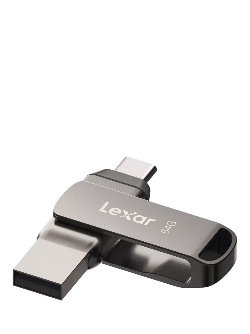 Lexar JumpDrive D400 64GB USB flash drive, imported from the UK