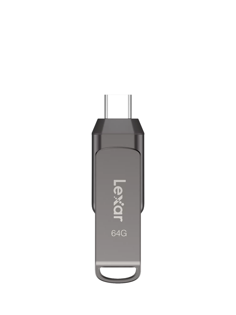 Lexar JumpDrive D400 64GB USB flash drive, imported from the UK