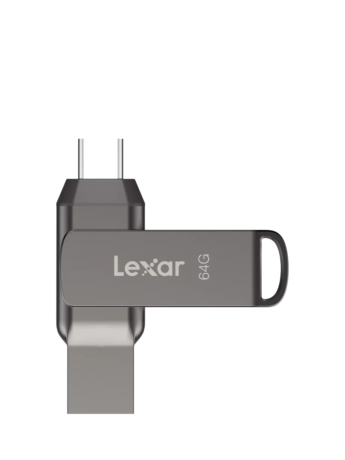 Lexar JumpDrive D400 64GB USB flash drive, imported from the UK