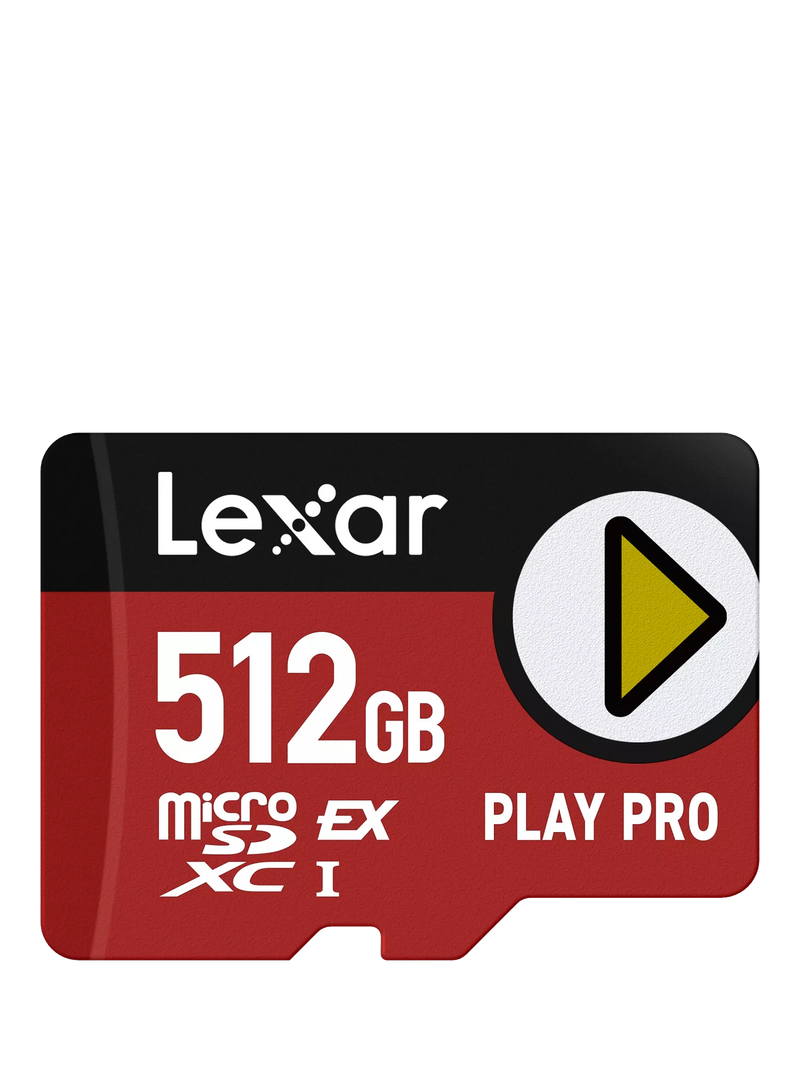 Lexar PLAY PRO microSDXC 512GB memory card, UK version