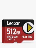 Lexar PLAY PRO microSDXC 512GB memory card, UK version