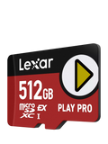 Lexar PLAY PRO microSDXC 512GB memory card, UK version