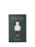 Kikkerland golf wine aerator glass ball with stopper - British product