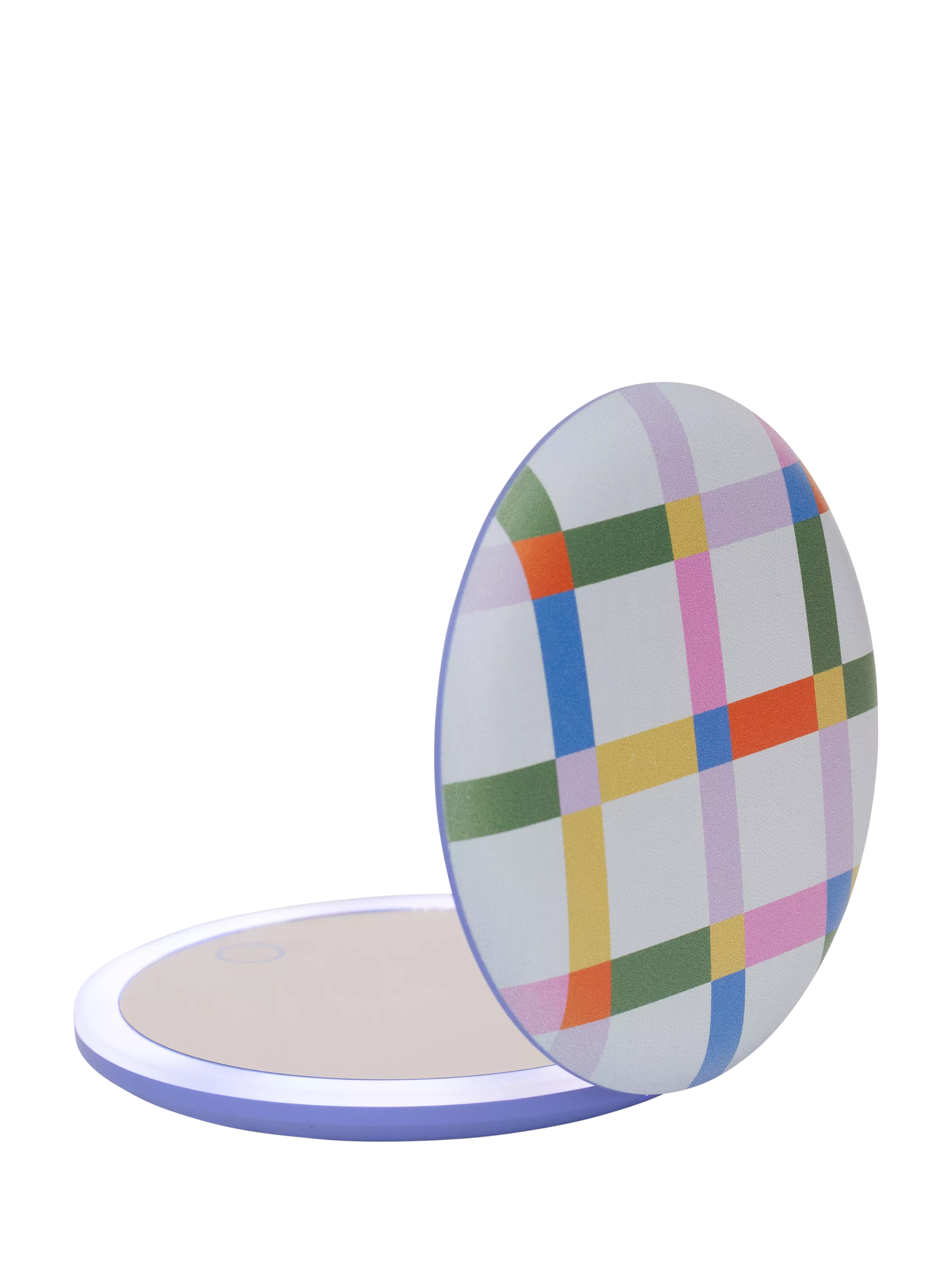 Kikkerland LED pocket mirror with adjustable lighting, imported from the UK