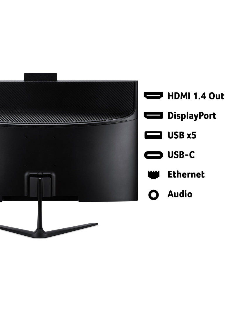Acer Aspire C24 all-in-one desktop PC 23.8 inch black (British brand)