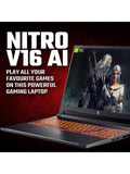 Acer Nitro V16 AI gaming laptop black (British brand)