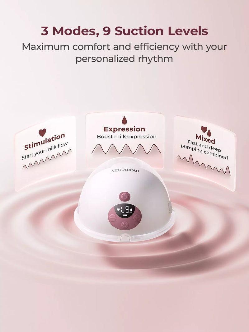 Momcozy M5 Smart wearable breast pump grey (British brand)