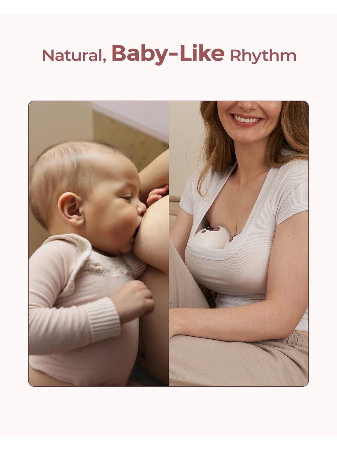 Momcozy M5 Smart wearable breast pump grey (British brand)