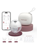 Momcozy M5 Smart wearable single electric breast pump, grey, imported from the UK
