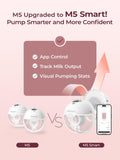 Momcozy M5 Smart wearable single electric breast pump, grey, imported from the UK