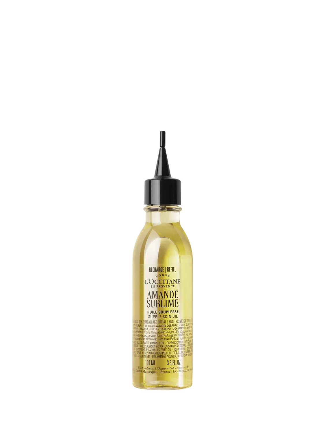 L'OCCITANE almond supple skin oil refill 100ml (British brand)