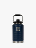 Red 2L insulated canteen bottle in blue, UK version