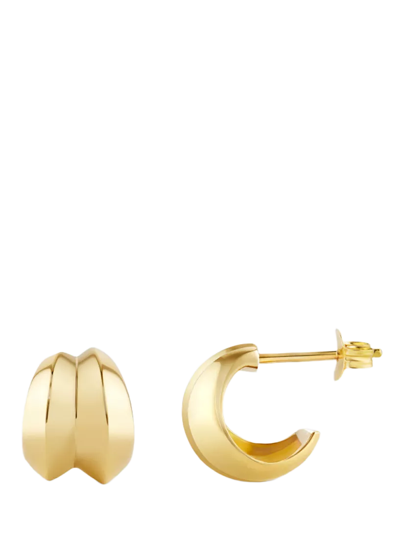 Dinny Hall double hoop earrings in gold vermeil, imported from the UK