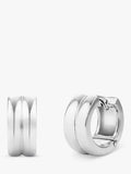 Dinny Hall sterling silver huggie hoop earrings, imported from the UK
