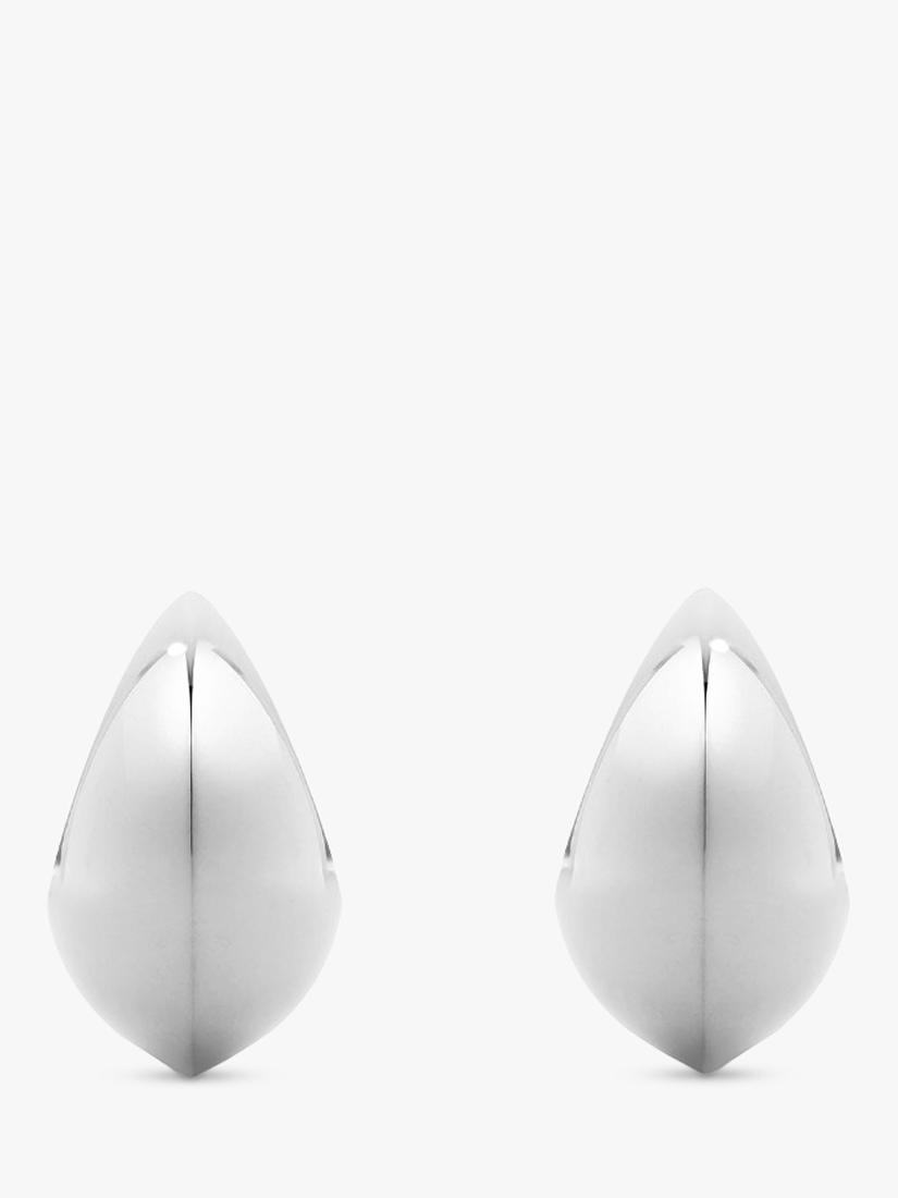 Dinny Hall puffy hoop earrings sterling silver, imported from the UK