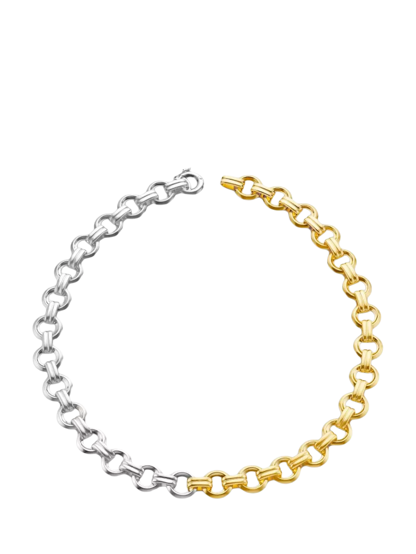 Dinny Hall Chariot Link necklace silver gold chain, UK version