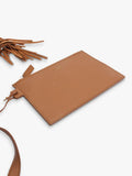 Pre-loved Saint Laurent brown fringed leather tote bag - British product