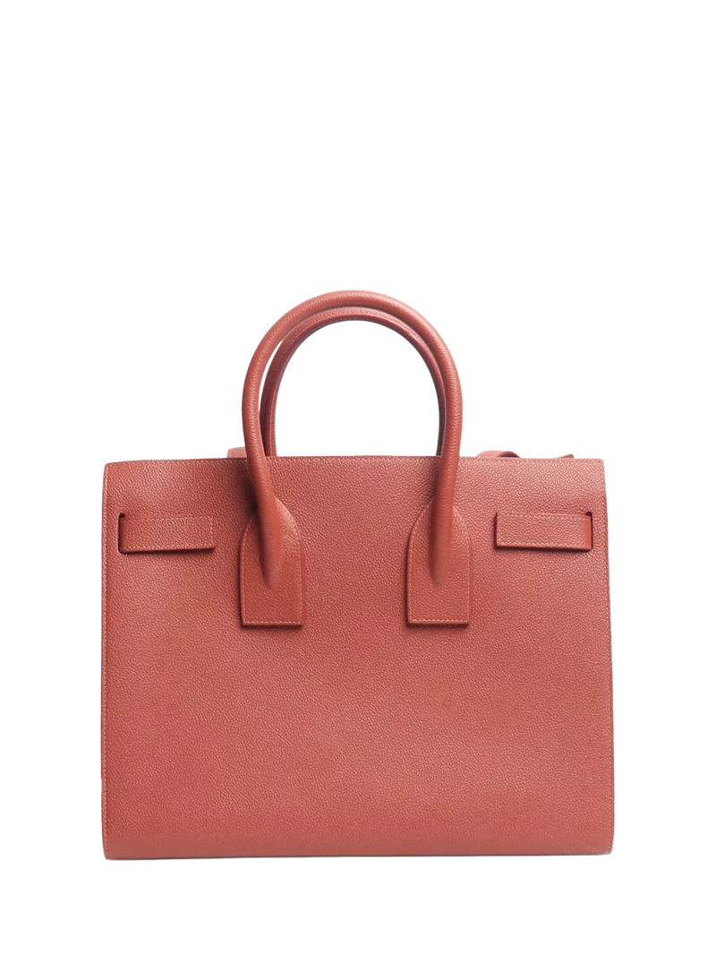 SAINT LAURENT pre-loved pink Sac De Jour leather tote, imported from the UK