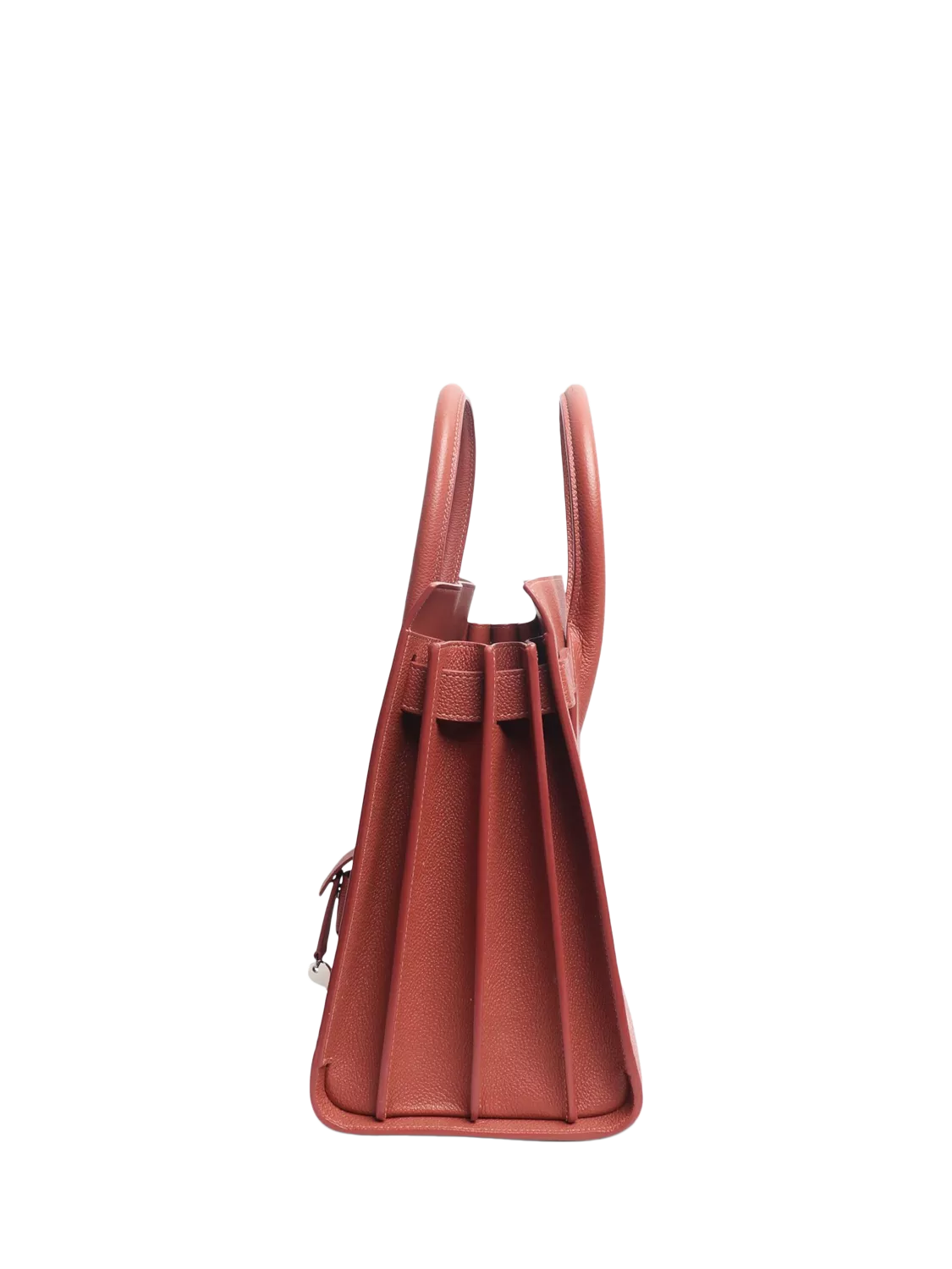 SAINT LAURENT pre-loved pink Sac De Jour leather tote, imported from the UK