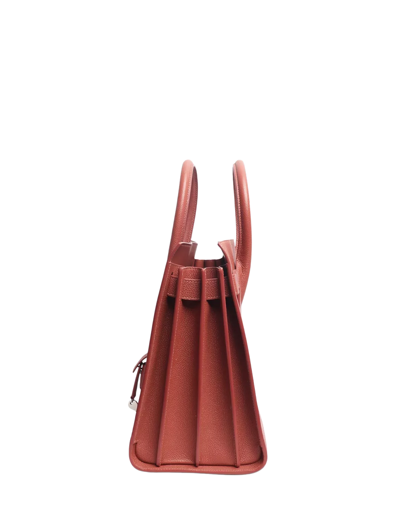 SAINT LAURENT pre-loved pink Sac De Jour leather tote, imported from the UK