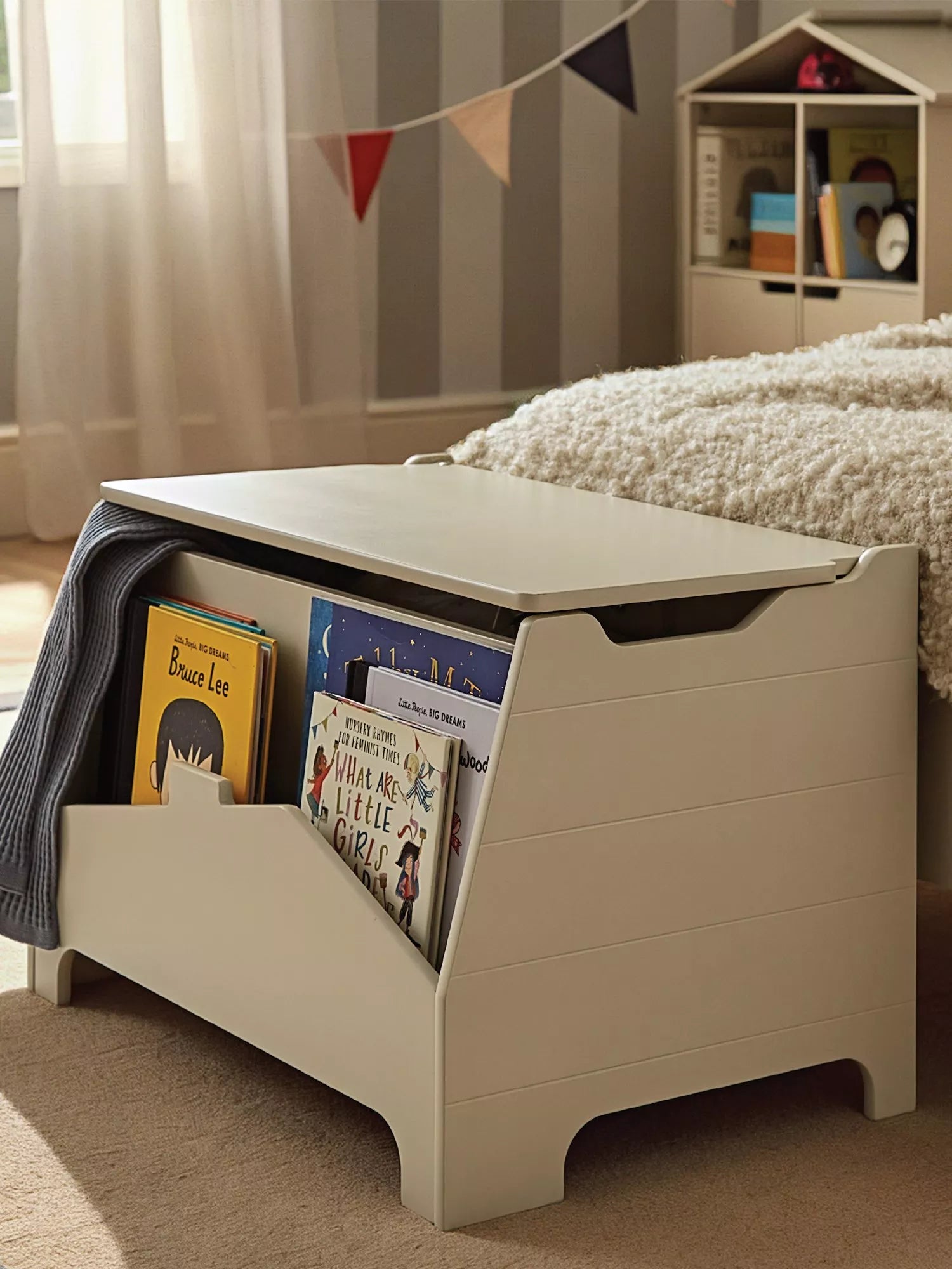 CuddleCo play house storage box white, UK version