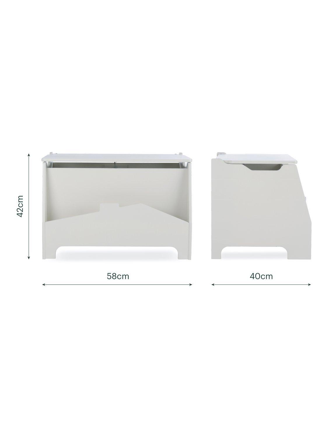 CuddleCo play house storage box white, UK version