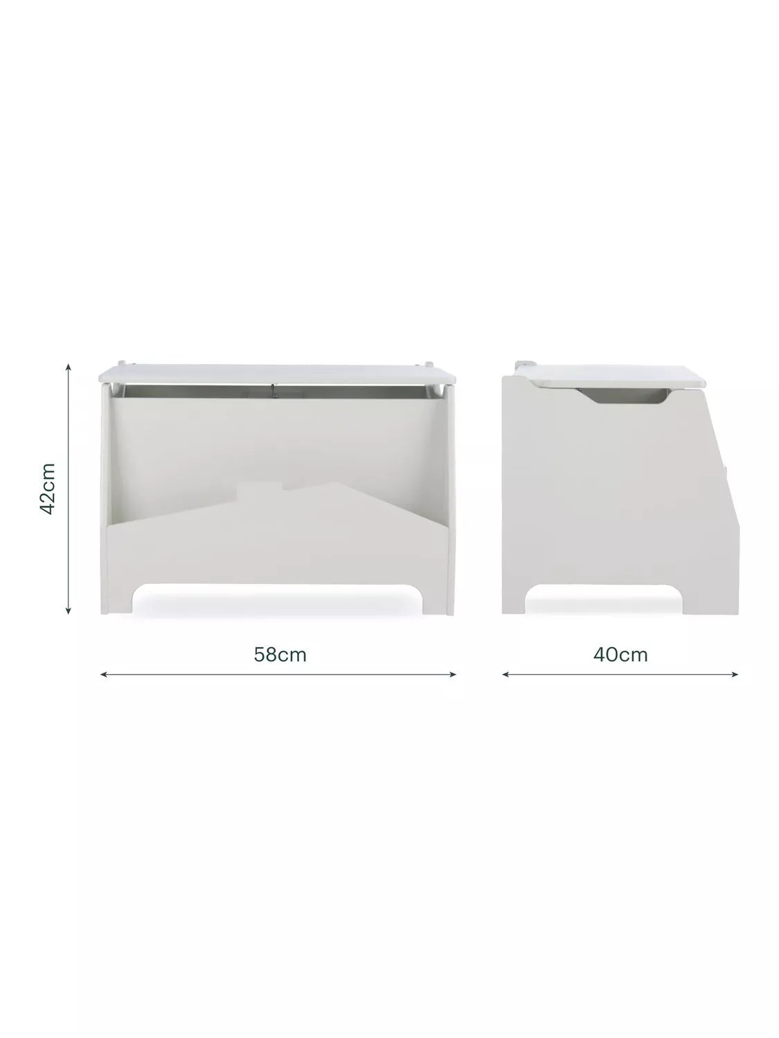 CuddleCo play house storage box white, UK version