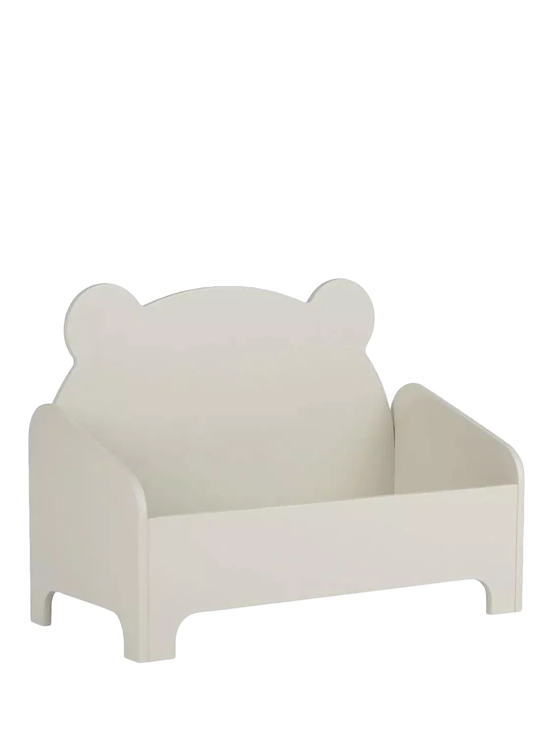 CuddleCo bear book storage in white, imported from the UK