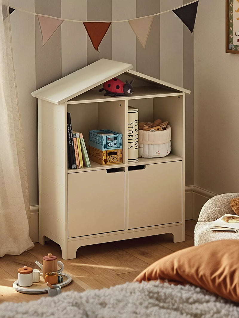 CuddleCo Play House bookcase white, imported from the UK