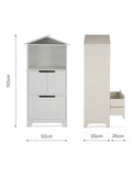 CuddleCo Play House Storage Unit in white, imported from the UK