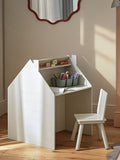 CuddleCo Play House activity desk and chair in white - British product