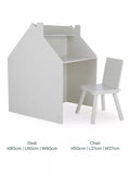 CuddleCo Play House activity desk and chair in white - British product