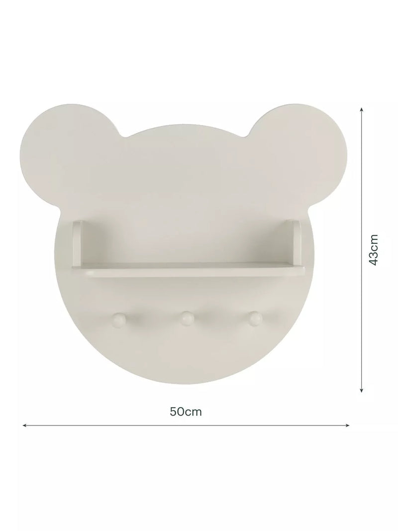 CuddleCo bear shelf white, UK version